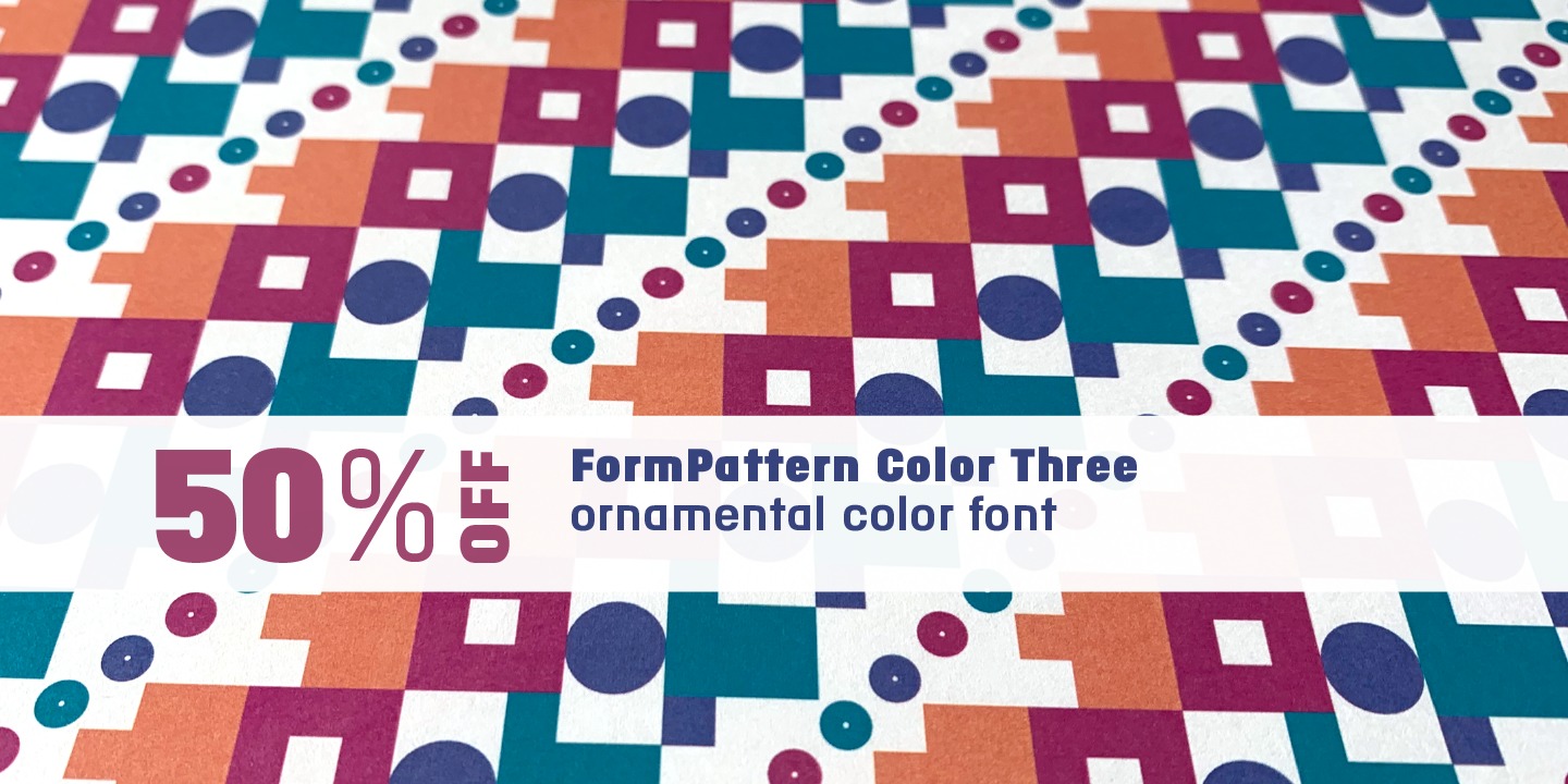 Example font FormPattern Color Three #16